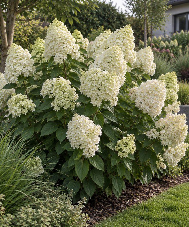 Hortensja bukietowa ''Polar Bear'' Hydrangea paniculata 'Polar Bear' 4