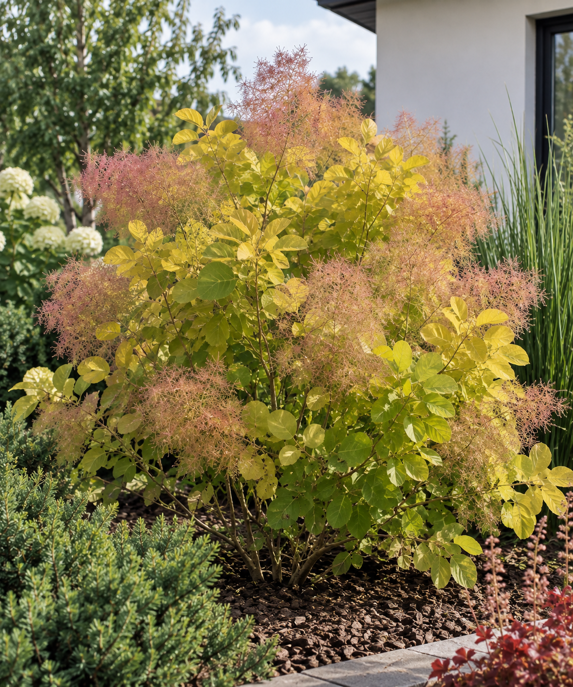 Perukowiec podolski ''Golden Spirit'' Cotinus coggygria 'Golden spirit' 1