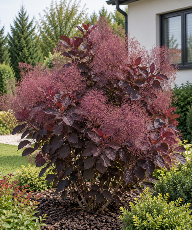 Perukowiec podolski ''Royal Purple'' Cotinus coggygria 'Royal Purple' 3