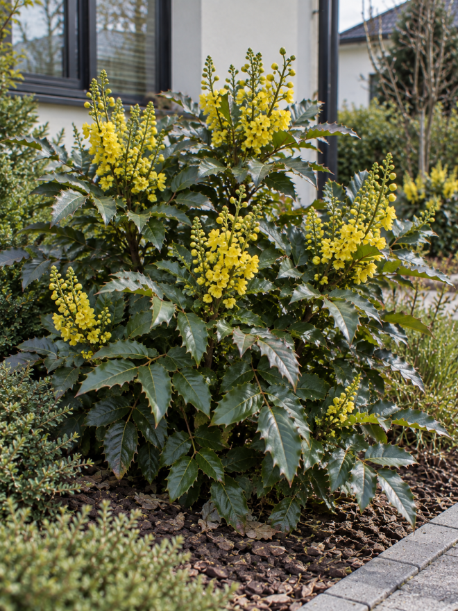 Mahonia pospolita Mahonia aquifolium 3