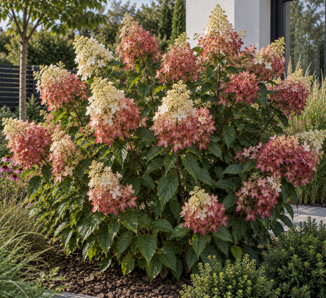 Hortensja bukietowa "Magical flame" Hydrangea paniculata 'Gold Flame' 3