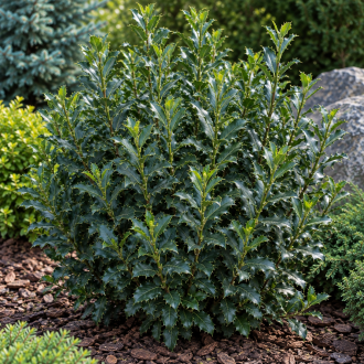 Ostrokrzew ''Meservy Blue Angel'' Ilex meserveae 'Blue Angel' 1