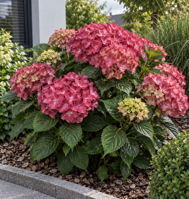 Hortensja ogrodowa "Alpengluhen" Hydrangea paniculata 'Alpengluhen' 1