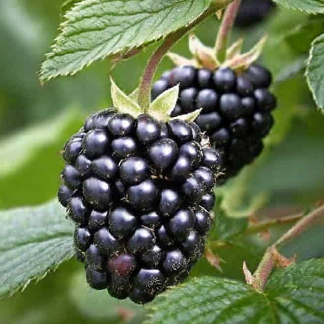 Jeżyna bezkolcowa Black satin - MOCNO OWOCUJĄCA Rubus fruticosus 'Black satin' 7