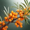 Rokitnik pospolity - zdrowe owoce Hippophae rhamnoides 7