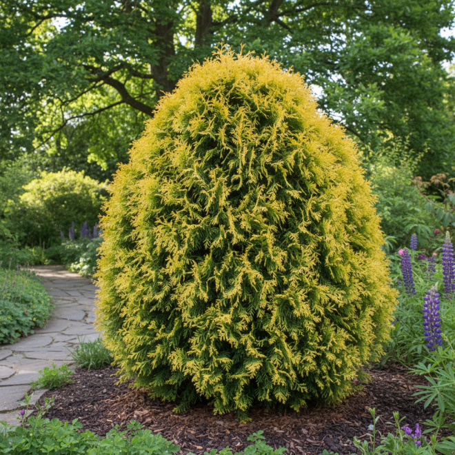 Cyprysik Lawsona Kelleris Gold Chamaecyparis lawsoniana 'Keleriss Gold' 3