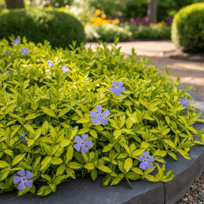 Barwinek pospolity Illumination Vinca minor 'Ilumination 4