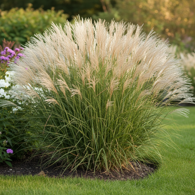 Miskant Chiński Silberspinne P9 Miscanthus sinensis ' Silberspinne' P9 3