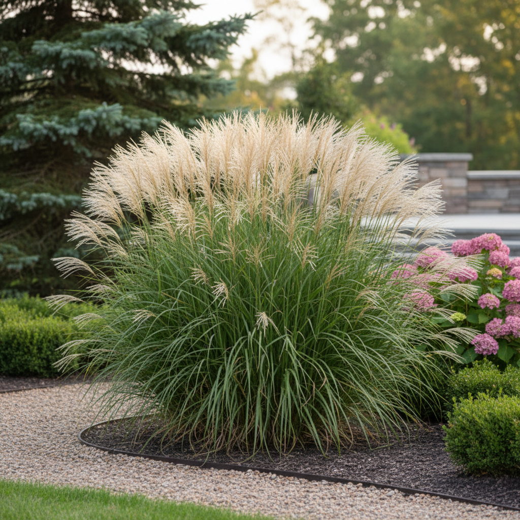 Miskant Chiński Graziella p9 Miscanthus sinensis 'Graziella ' P9 1