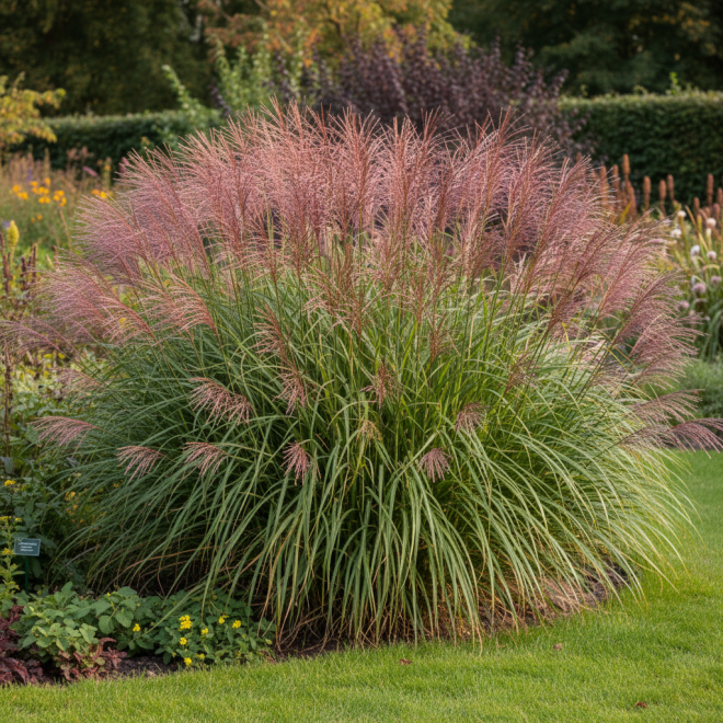 Miskant Chiński Malepartus Miscanthus chinensis 'Malepartus' 1