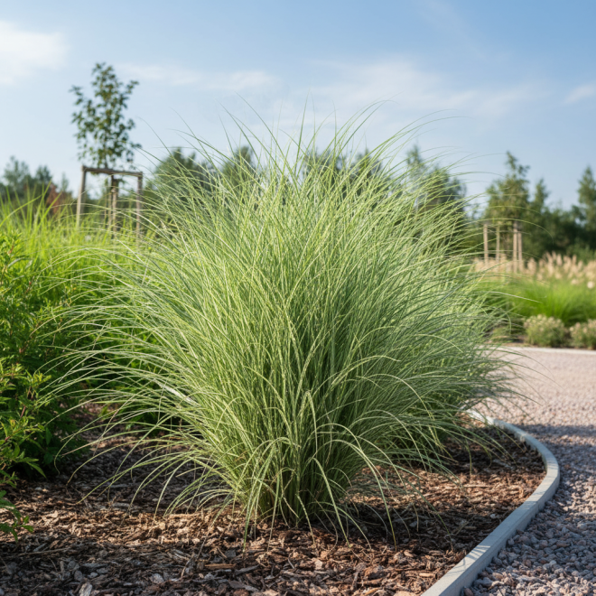 Miskant chiński Morning Light Miscanthus chinensis 'Morning Light' 1