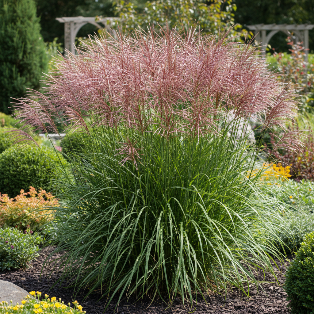 Miskant chiński Rotfeder Miscanthus sinensis 'Rotfeder 1