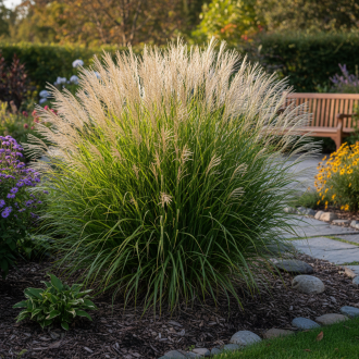 Miskant chiński 'Silberspine' Miscanthus sinensis 'Silberspine' 1
