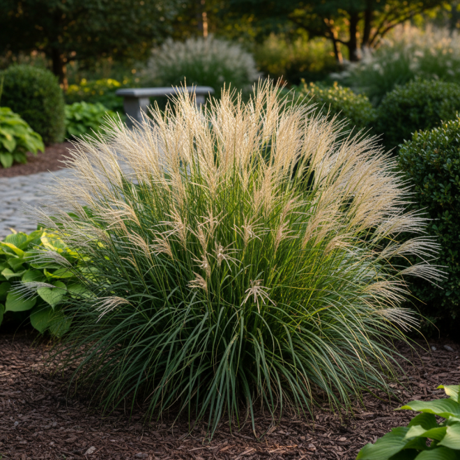 Miskant chiński Adagio Miscanthus sinensis 'Adiago' 3