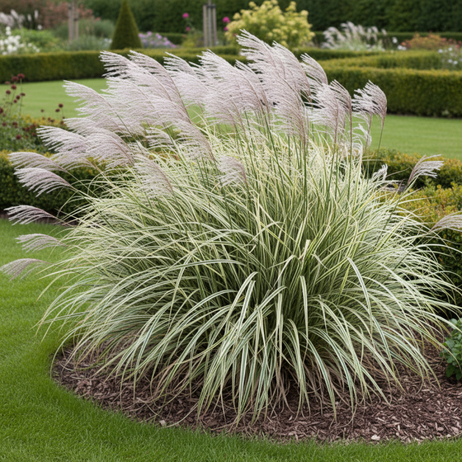 Miskant chiński VARIEGATUS Miscanthus sinensis 'VARIEGATUS 3