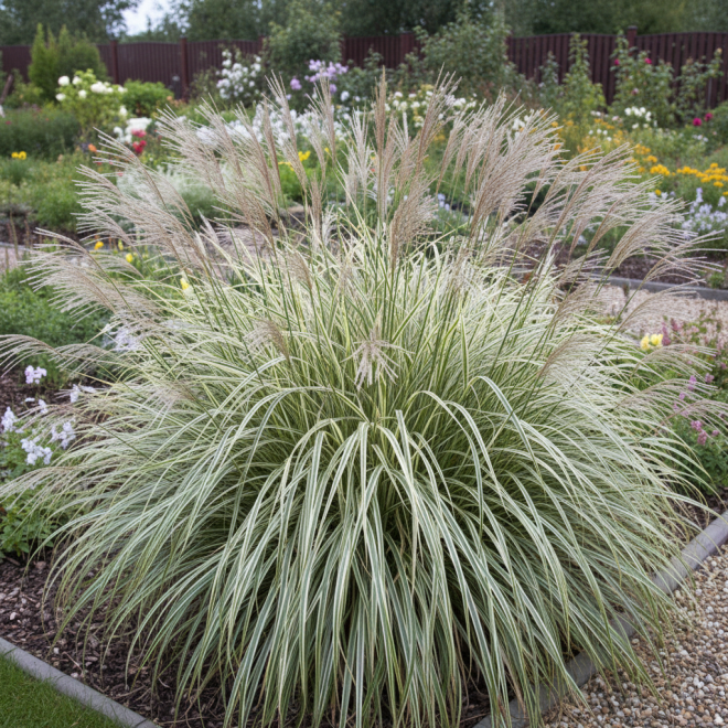 Miskant chiński VARIEGATUS Miscanthus sinensis 'VARIEGATUS 4