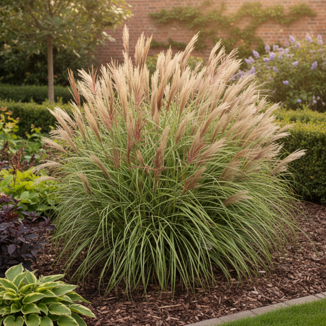 Miskant Chiński Yaka Dance Miscanthus sinensis ' Yaka Dance' 1