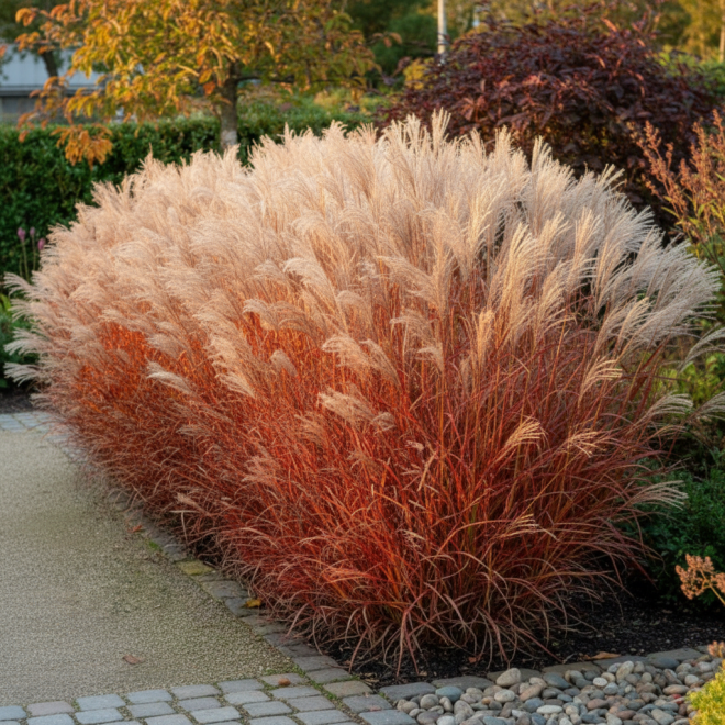 Miskant Navajo Miscanthus sinensis 'Navajo ' 3