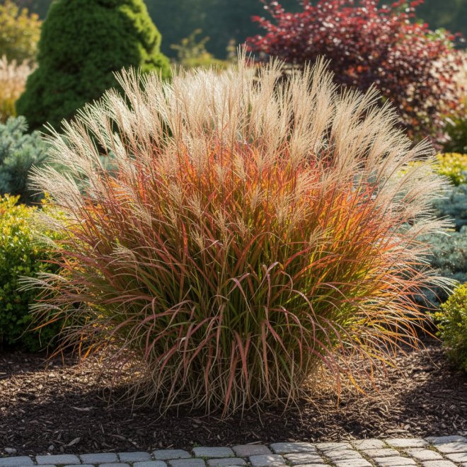 Miskant Navajo Miscanthus sinensis 'Navajo ' 4