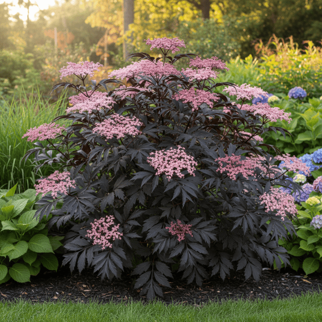 Bez Czarny 'Black Lace' Sambucus nigra 'Black Lace' 3