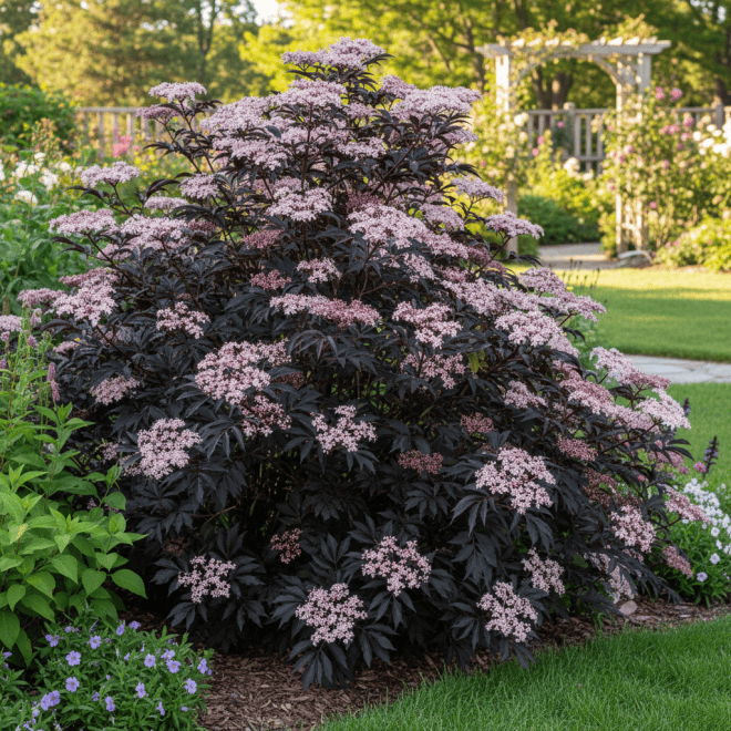 Bez Czarny 'Black Lace' Sambucus nigra 'Black Lace' 4
