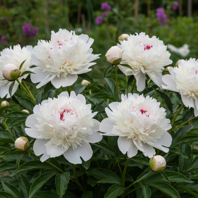 Piwonia chińska FESTIVA MAXIMA PAEONIA chińska FESTIVA MAXIMA biała 2