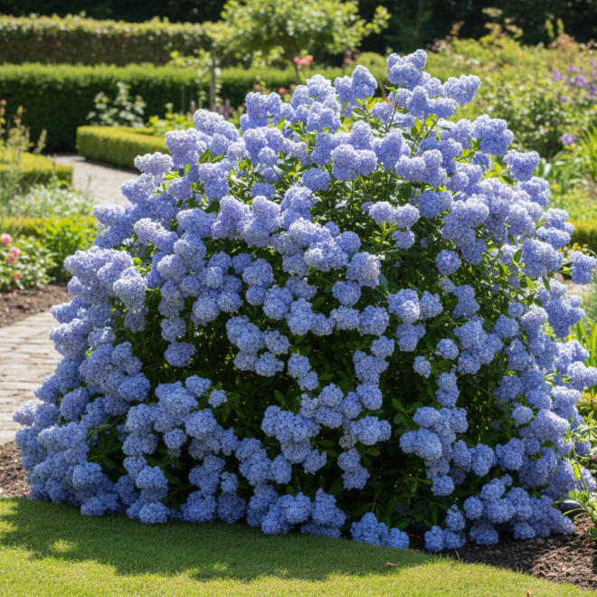 Prusznik niebieski Gloire de Versailles Ceanothus × delileanus 3