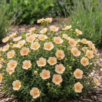 Pięciornik krzewiasty "Daydawn" Potentilla fruticosa "Daydawn" 1