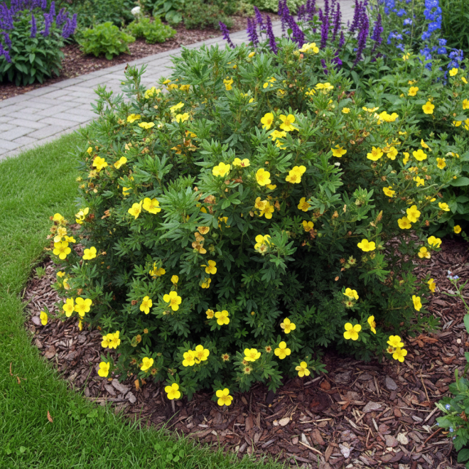 Pięciornik krzewiasty "Goldfinger" Potentilla fruticosa "Goldfinger" 3