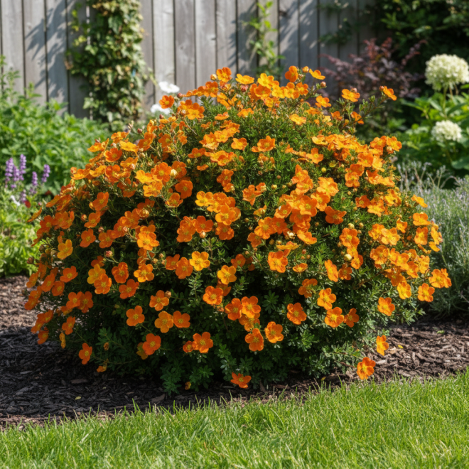 Pięciornik krzewiasty "Tangerine" Potentilla fruticosa "Tangerine" 3