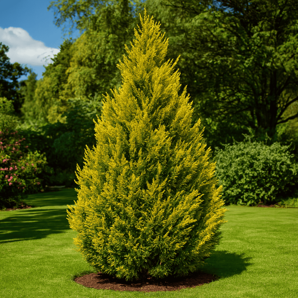 Cyprysik Lawsona Alumigold Chamaecyparis lawsoniana 'Alumigold' 1