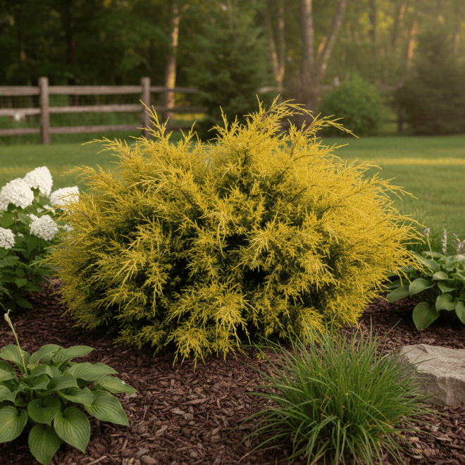 Jałowiec chiński Kuriwao Gold Juniperus chinensis 'Kuriwao gold' 4