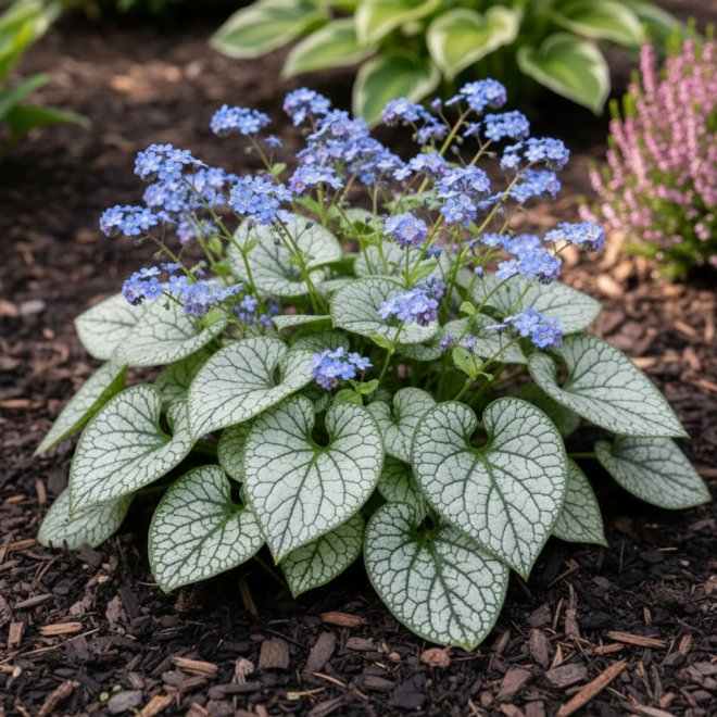 Brunera Wielkolistna Brunnera macrophylla 4