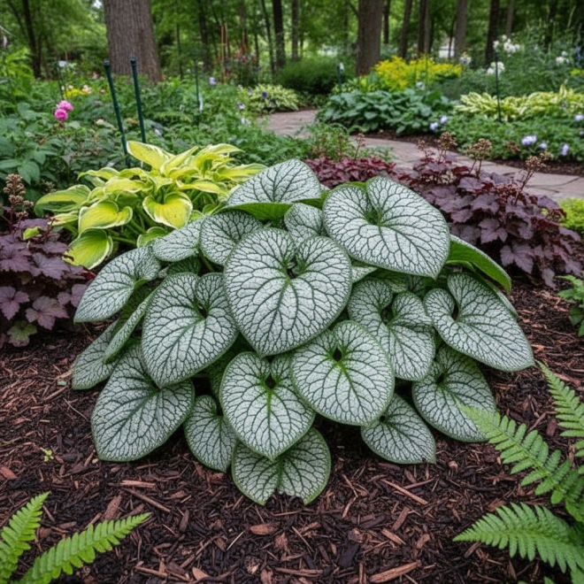 Brunera wielkolistna Alexander's Great Brunnera macrophylla 'Alexander's Great' 4