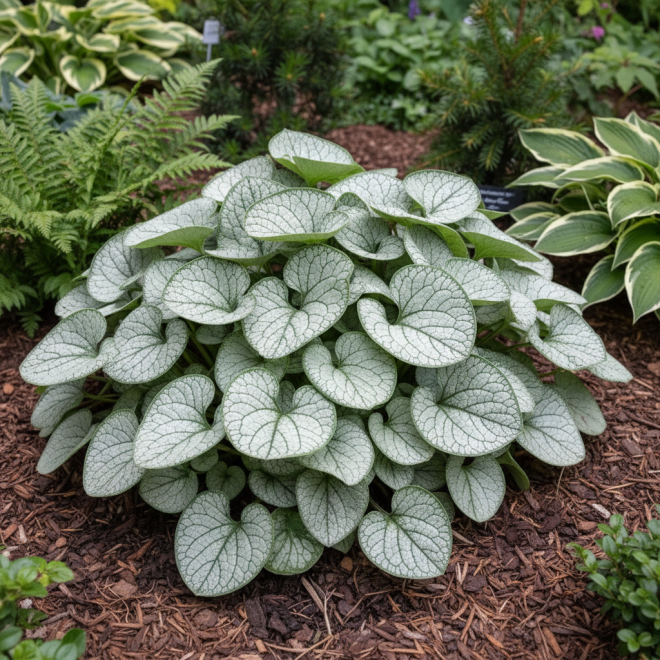 Brunera Wielkolistna Jack Frost Brunnera macrophylla 'Jack Frost' 3