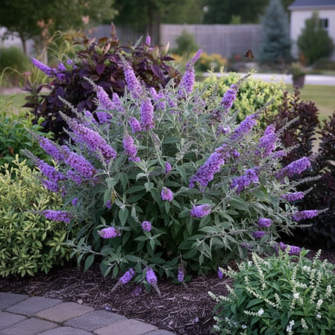 Budleja Dawida Lavender Cupcake Budleii davidii 'Lawender Cupcake' 1