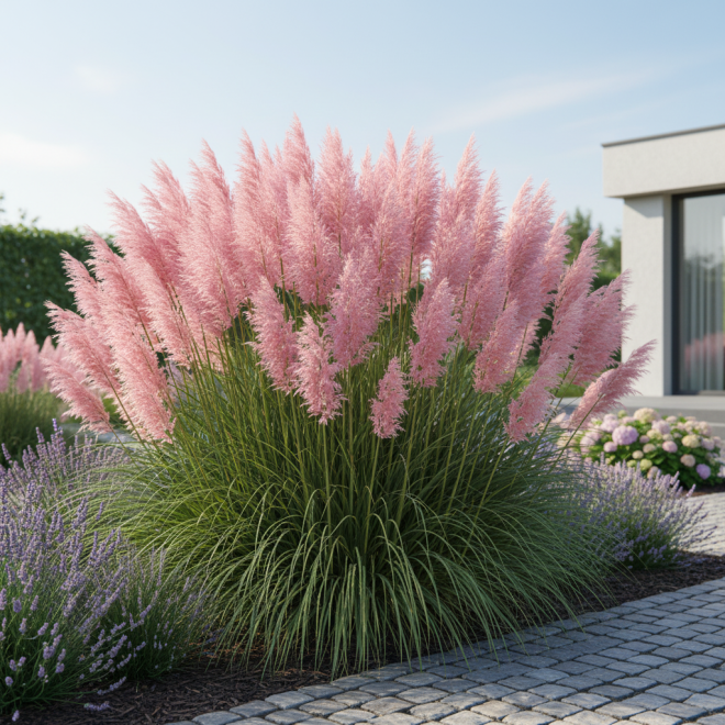 Trawa pampasowa Pink Feather Cortaderia selloana 'Pink Feather' 3