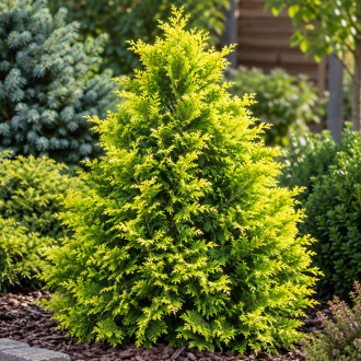 Cyprysik groszkowy ''Golden Wonder'' Chamaecyparis lawsoniana 'Golden Wonder' 1