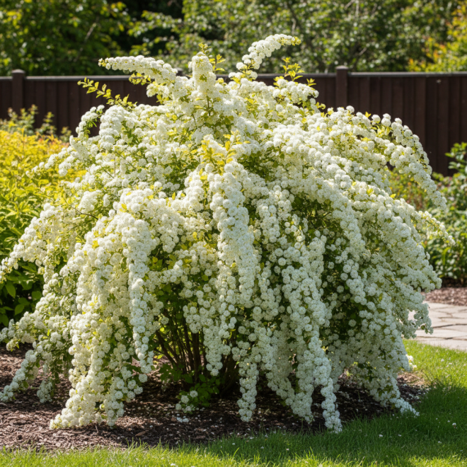 Tawuła kantonijska ''Gold Fountain'' Spirea japonica 'Gold fountain' 1