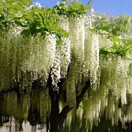 Wisteria Glicynia Alba
