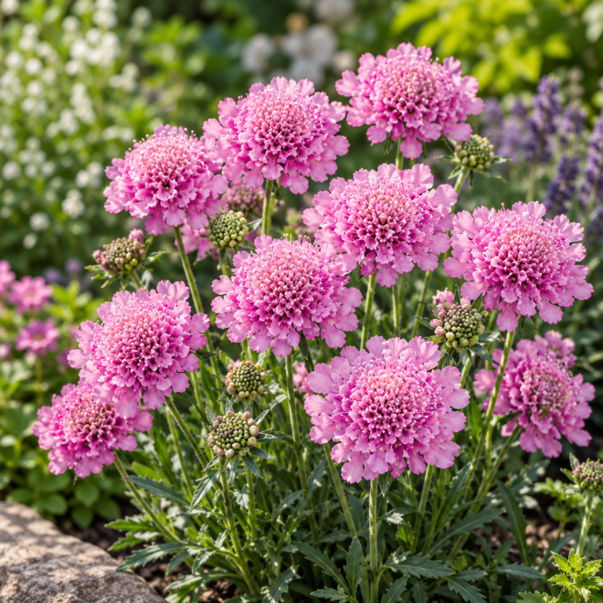 Driakiew japońska "Pink Diamonds" Scabiosa japonica Pink Diamonds 3