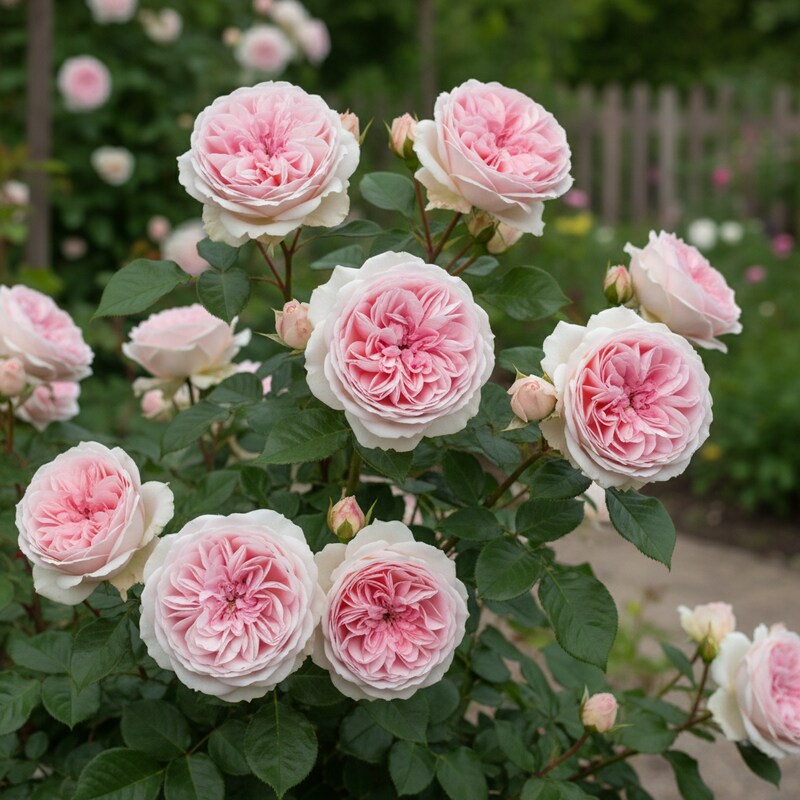 Róża wielokwiatowa ”Eden Rose” na pniu